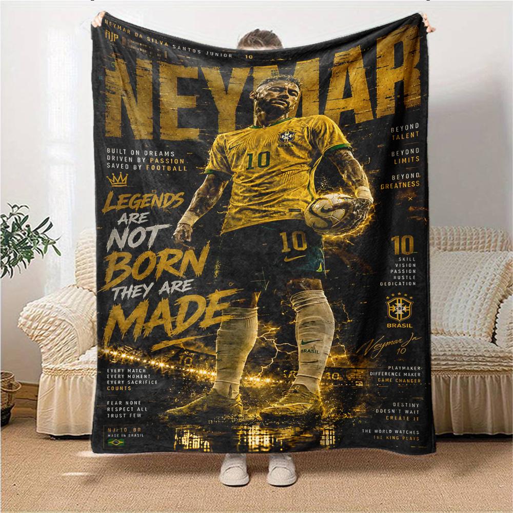 Legends Made Not Born printed flannel breathable and warm blanket, a stylish home gift, suitable for home, office and bedspread use. 15a14