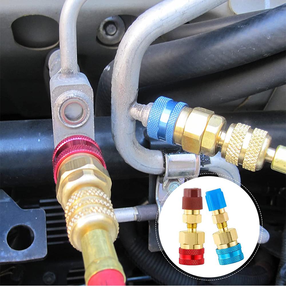 R1234Yf Quick Couplers Kit Quick Coupler Adapter For Car Conditioner Ac Charging