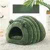 Теплое гнездо для кошек, японская будка для домашних животных, осенне-зимняя кровать для кошек, полузакрытое гнездо для домашних животных