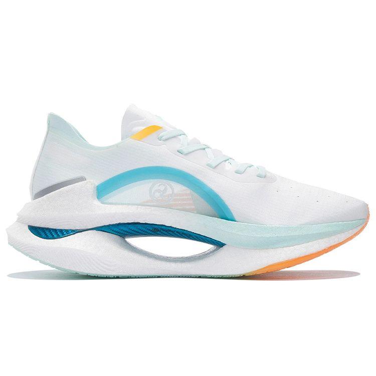 Li Ning Shadow 3 Support Stability Shock Absorption Non-Slip Wear-Resistant Low-Top Running Shoes Men Sneakers White Blue ARRS001-4