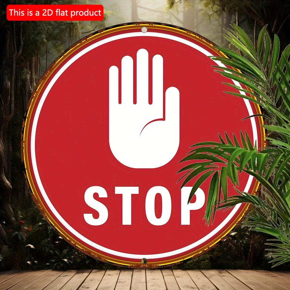 1 шт. 2d плоский винтажный деревянный знак «Стоп» - 20 см декоративная табличка - многоцелевой, для дома, гаража, кафе, ресторана, бара - английский язык, 8x8 дюймов