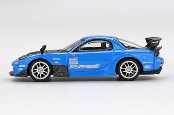 Sunrich MINI GT Mazda RE Amemiya 20B NA Finished Model 1/64 RX-7 3ROTOR-7 Ame-san-go (Right-Hand Drive) MGT01046-BL