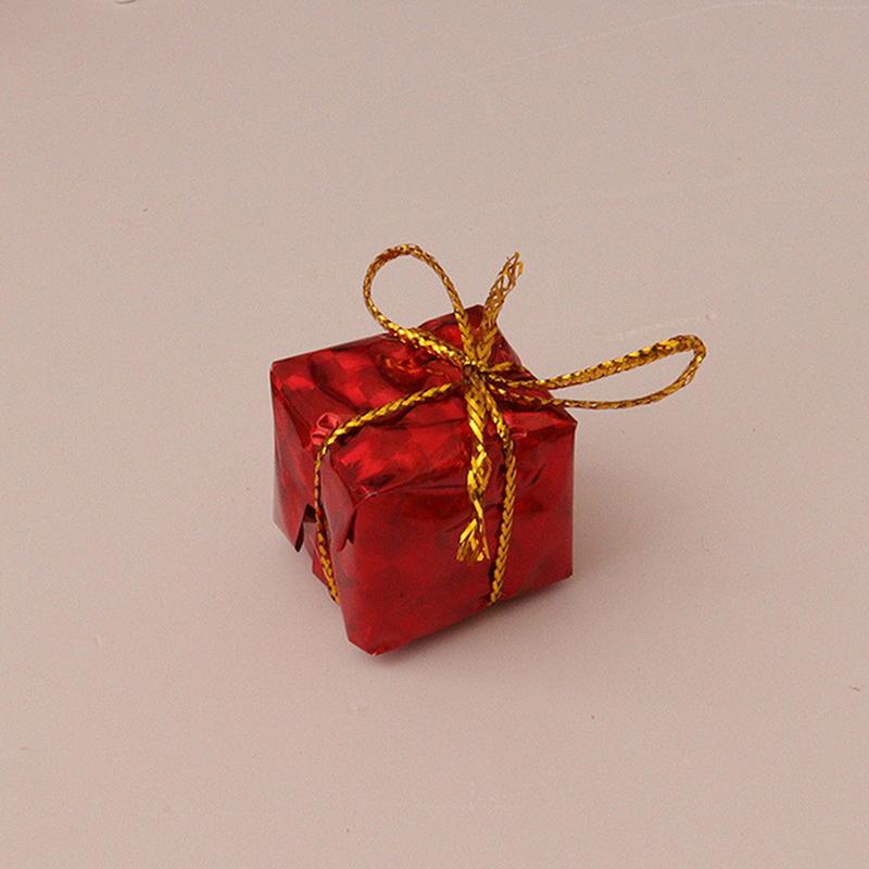  10 шт. кукольный домик миниатюрный рождественский подарочный ящик ролевые игры мини кукольный домик мебель праздничная сцена украшения аксессуары