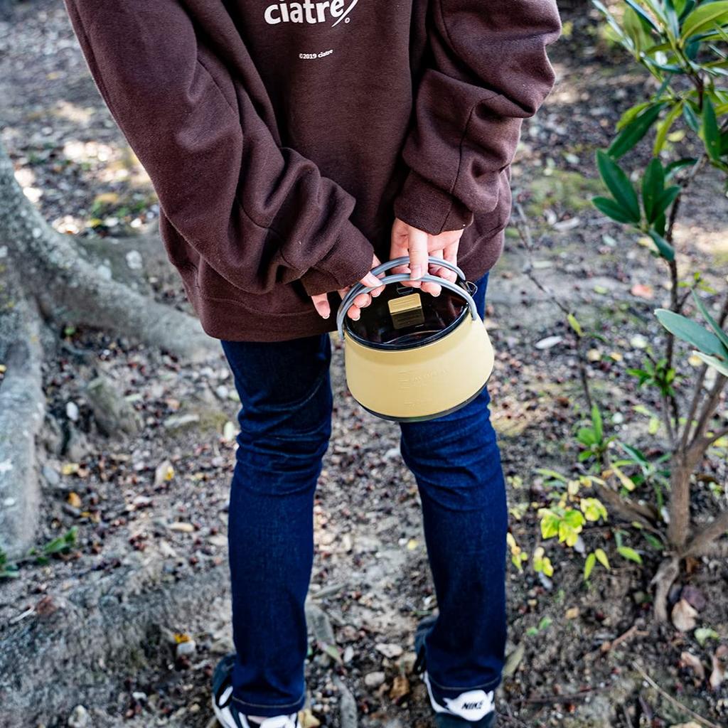 SWAG GEAR Походный чайник, походная посуда, складной портативный многофункциональный силиконовый кофейник, легко моется, сверхлегкий для походов и путешествий