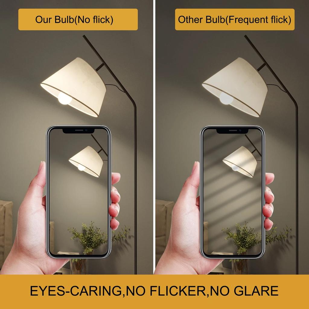 Светодиодная лампочка A19, цоколь E27/E26, 6500K, энергосберегающая защитная лампочка для домашнего освещения для спальни, гостиной, дома