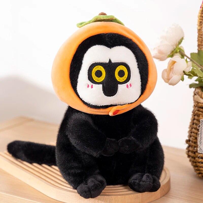 Cute Capybara Plush Toy Stuffed Soft Animals Peace & Love Capybara Doll Fluffy White-face Monkey Toy Kids Toys Birthdat Gifts