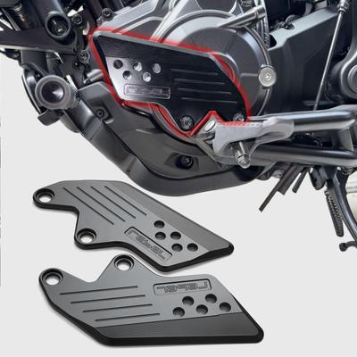 Защита пятки и подножки Midimttop Rebel 1100, Пластина для фиксации на подножке для Honda Rebel CMX 1100/Rebel 1100T (2021-2025) (черный)