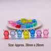 Acrylic Beetle Pendant: Transparent Cartoon Animal Ornament for Kids' Claw Machines and Amusement Park Blind Boxes.