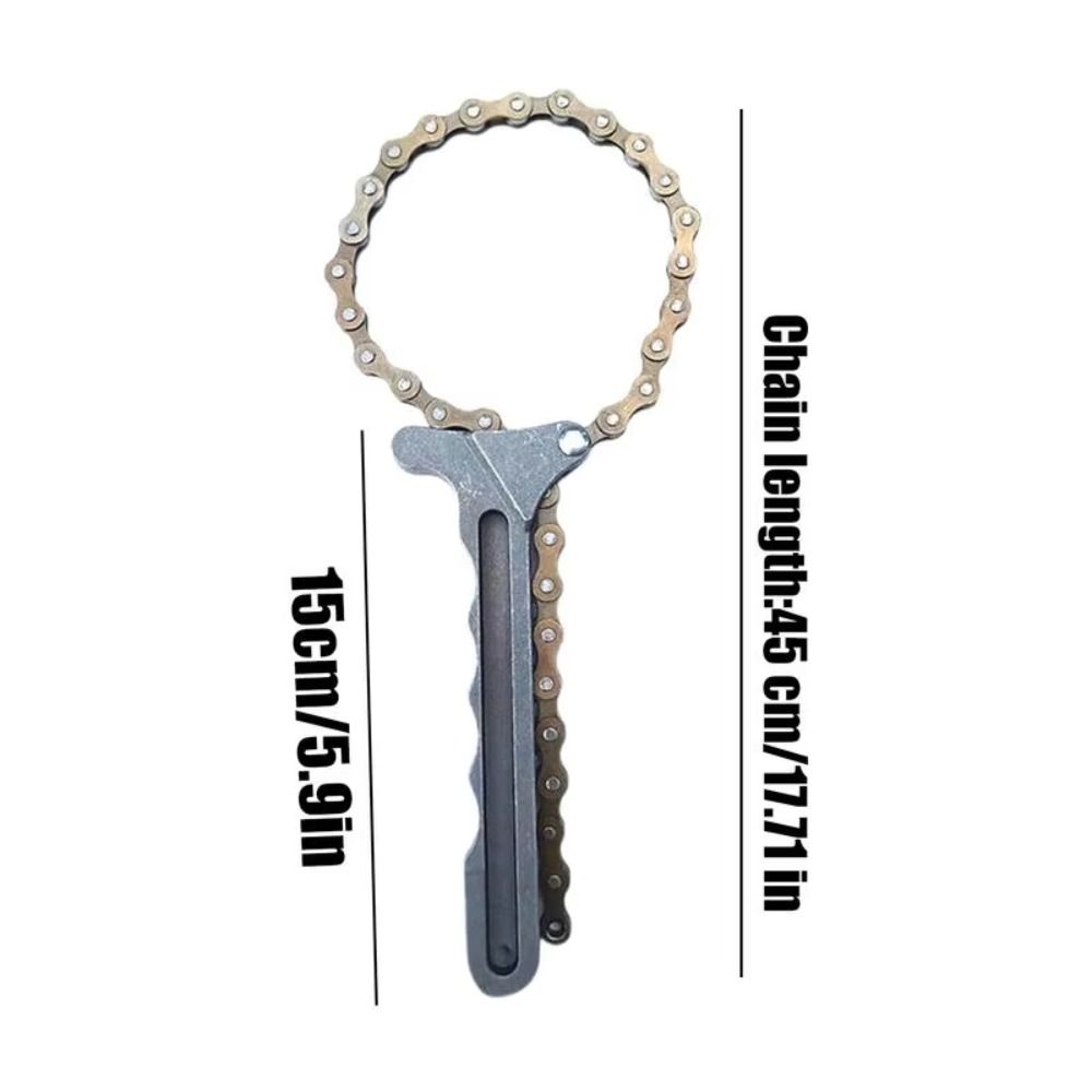 Adjustable Oil Filter Chain Grip Chain Grip High Quality Engine Oil Filter Wrench Remover Tools Maintenance Tools Filter Wrench