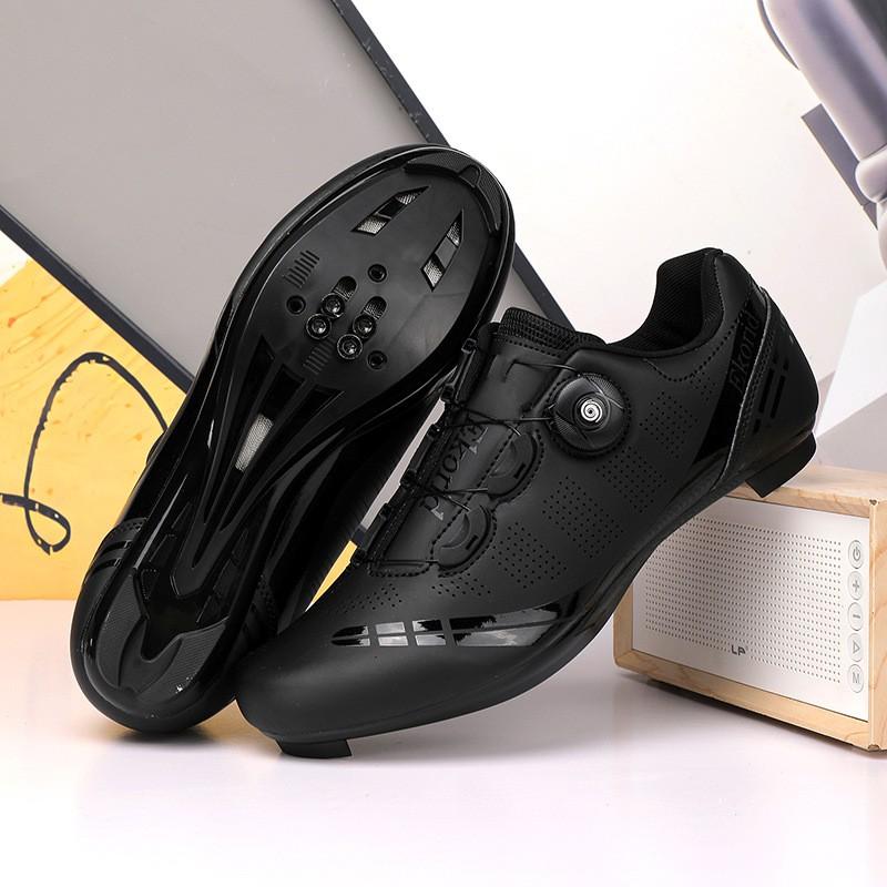 All-Season Mountain Road Cycling Shoes With Stiff Sole Unisex Breathable Clipless Flat Pedal Compatible Bike