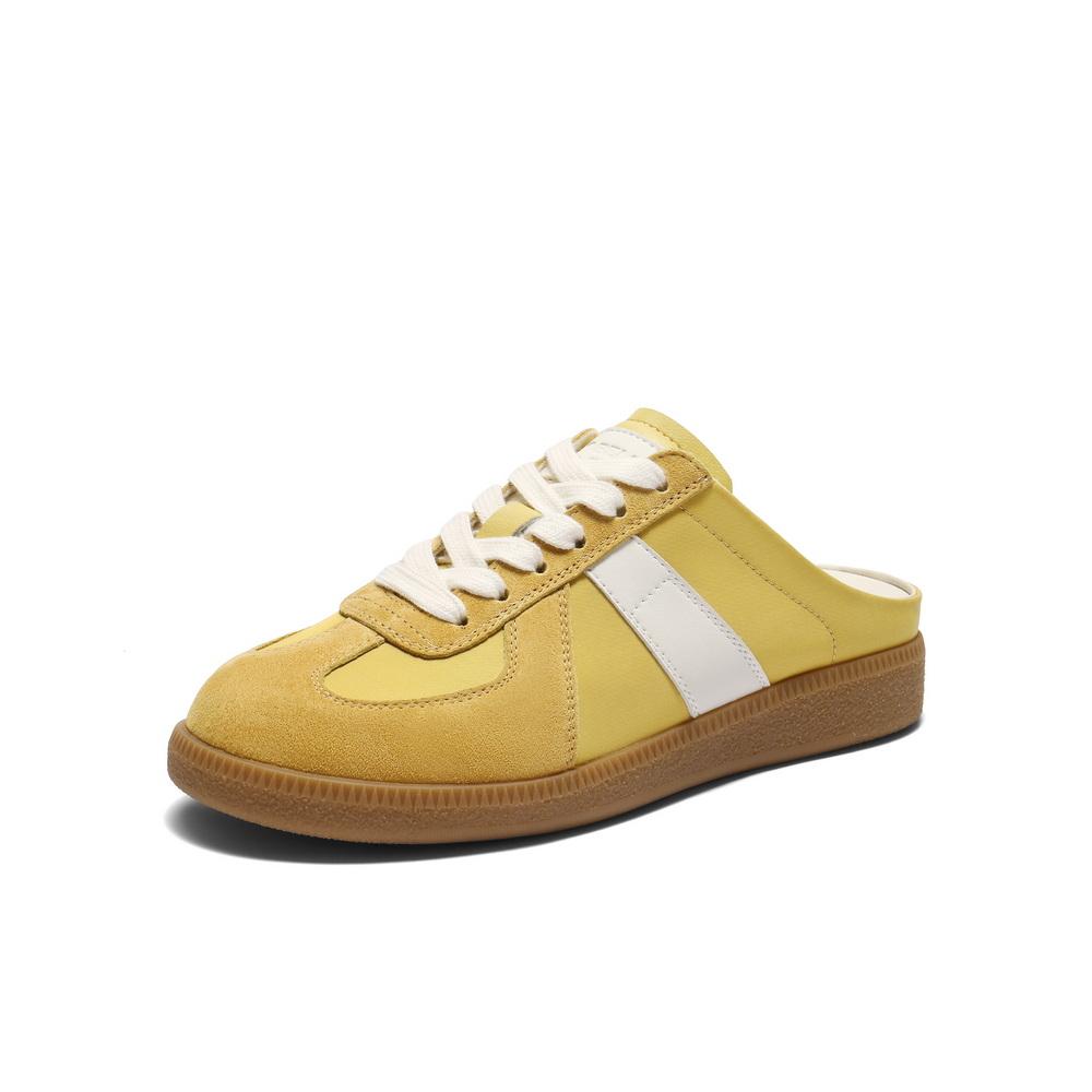 Belle Fashion Color Contrasting Baotou Slippers for Women