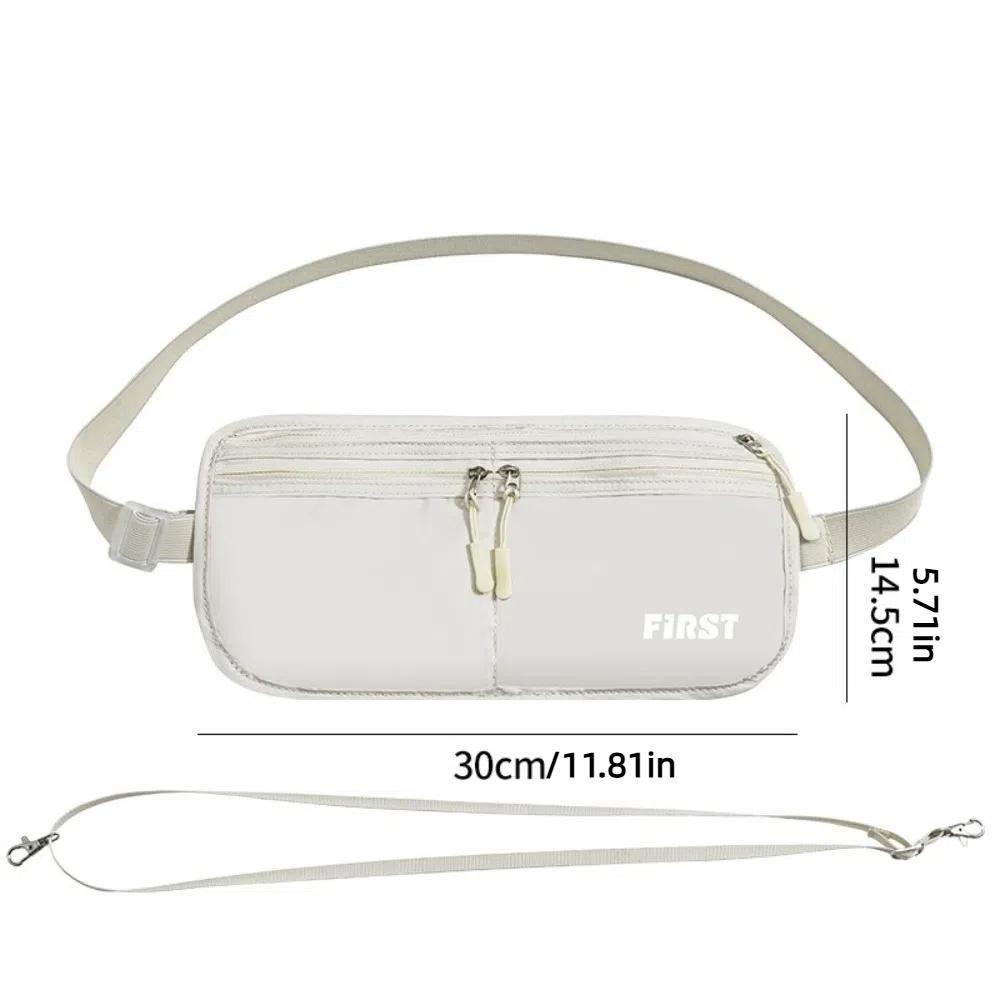 Invisible Travel Chest Pack Large Capacity Men Belt Pouch Sweatproof Sports Waist Bag for Passport