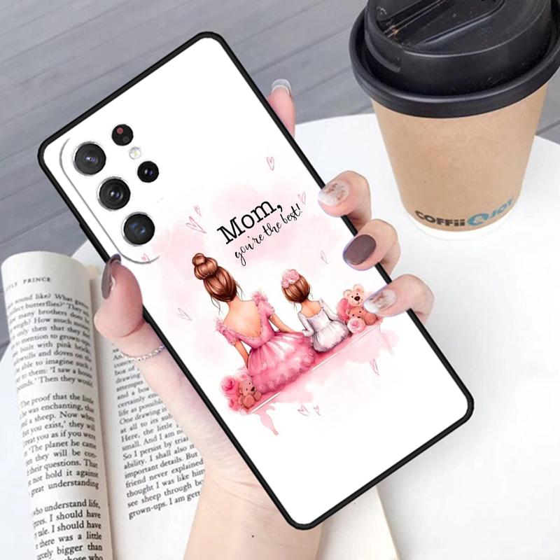 Семья Мама Девочка Женщины чехол для телефона Обложка Для Samsung Galaxy S24 S25 Ultra S21 S22 Ultra S10E Note 10 Plus Note 20 FE S23