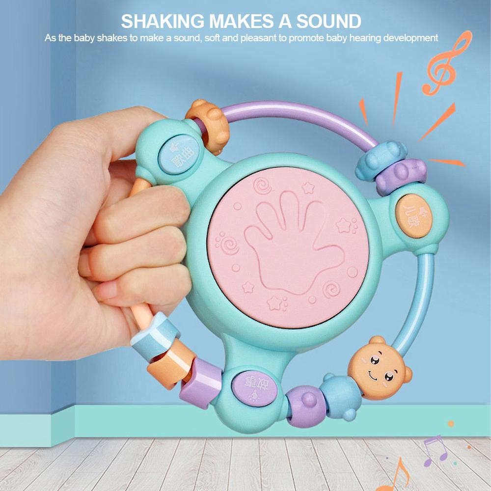 1Pc Baby Musical Instrument Early Education Toys Music Light Drum Montessori Infant Toy Gifts 0-12 Months