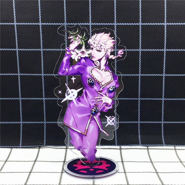 Игра Аниме Невероятные Приключения Золото 15 СМ Модель Акриловая Фигурка Стенд Окрашенный Декор Стола Орнамент Подарок