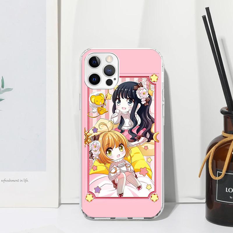 CardCaptor Sakura Anime Phone Case For Iphone 17 Air 16 15 Plus 16E 14 Pro Max 13 Mini 12 11 7 8 SE Fundas Soft Back Cover 17 Ai