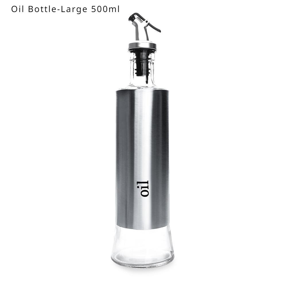 HANYANG Бутылка для приправ из нержавеющей стали Кувшин для масла Бутылка для соевого соуса Бутылка для уксуса Стеклянная бутылка Бутылка вина Банка для уксуса Бутылка для распыления масла