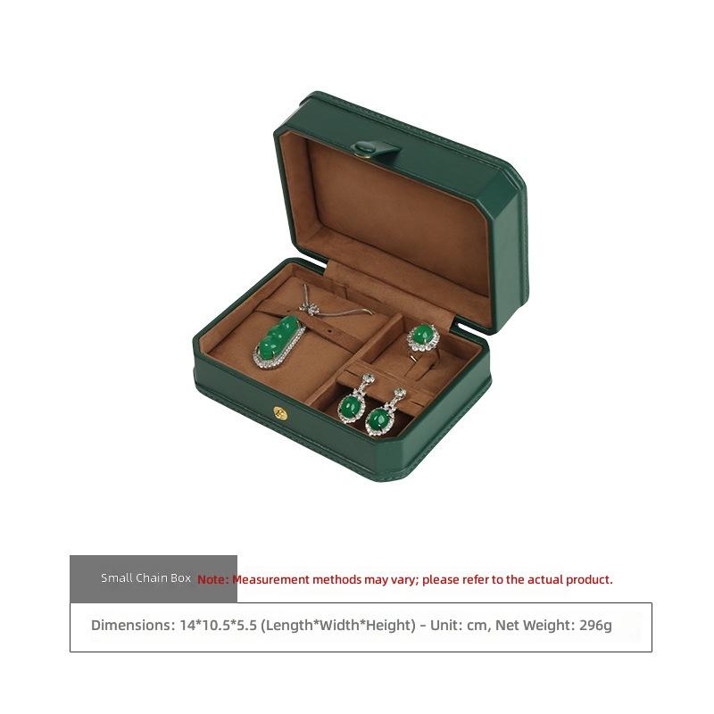 Wonderful Pack High-Grade Leather Hand-sewn Square Luxury Jewelry Packaging Box for Rings Necklaces Bracelets Watches Storage