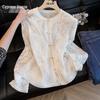 Женская новая блузка в китайском стиле с длинным рукавом