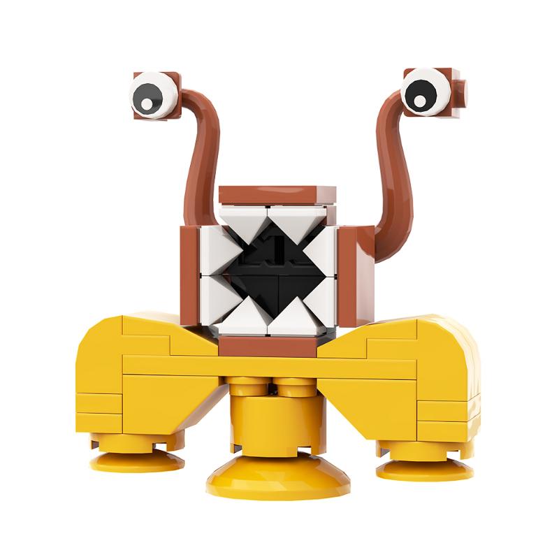 Gobricks Garten Of Banban Bricks Game Green Headed Monster Flamingo MOC Model Building Blocks Children's Educationa Gifts