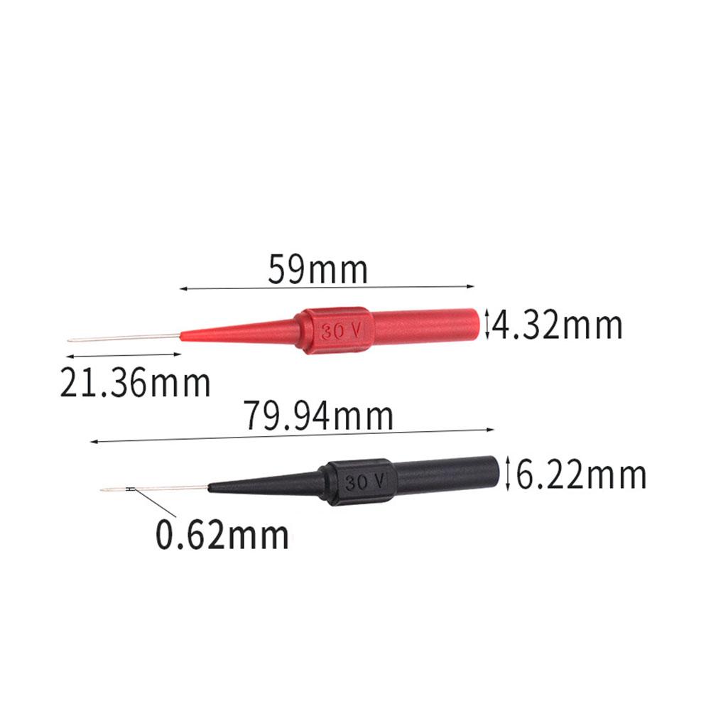 10-50Set 30V 1A Diagnostic Tools Multimeter Test Lead Extention Back Piercing Needle Tip Probes Autotools Automotive Kit Machine