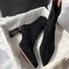 Высококачественные женские ботинки, горячо продаваемые, удобные и теплые, женские ботильоны, сексуальная обувь с острым носком для женщин