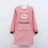 Women Long Sleeve Oil Proof Cotton Home Kitchen Cooking Clean Apron Pocket Smock Sale Goods