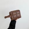 Модная PU сумка для хранения косметики, большая вместимость, дорожная, маленькая квадратная, ручная, кошелек для леди