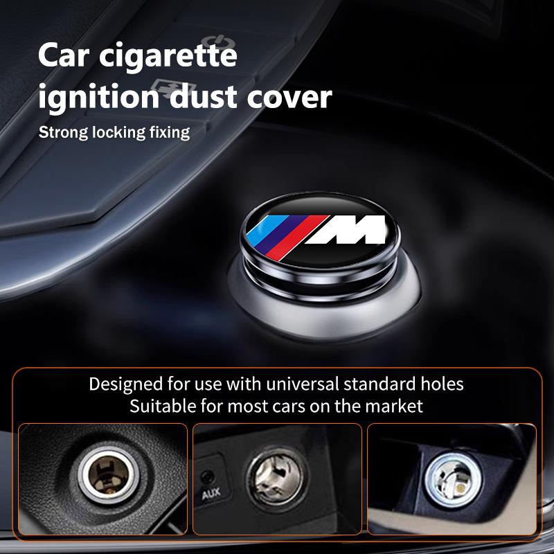KHQB5 Car Cigarette Lighter Cover Plug Dust Proof Decoration Cap For BMW Performance X1 X3 X5 E39 E46 E90 F20 E60 F30 M3 M5