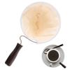 Doyime Coffee Filter Cloth, Cloth Coffee Filter with Wooden Handle for Nel Drip, Easy To Clean, Reusable for Home and Office Use