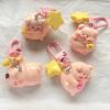 Charms Cartoon Key Chain Resin 3D Key Chain Personality Pink Pig Pendant  Key Ring Ornaments