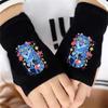 Cartoon Printed Fingerless Gloves For Boys And Girls