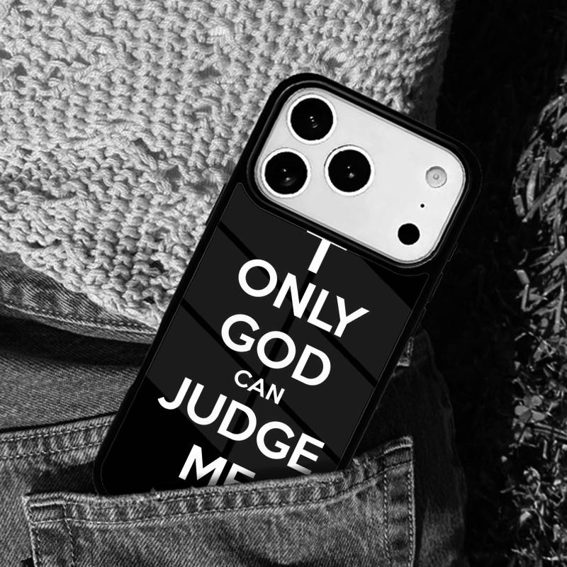 2pac Only God Can Judge Me Phone Case Cover for IPhone 11 12 13 14 15 16e 17 Pro Max Coque for IPhone 17 Air