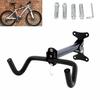 Wall Mount MTB Bicycle Storage Hook Garage Wall Hanger for Helmet Alloy Folding Parking Rack Garage Wall Bicycle Rack Hook for Universal Bike