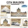 Non-Toxic 3377Pcs Louvre Model Building Blocks World Famous Attractions Architectural Model Street View Bricks Diy Toys Gifts For Kids