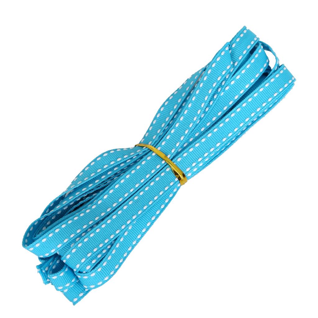 10mm Wide Polka Dot Webbing Packaging Gift Decoration Threaded Belt Colorful Various Ribbons