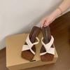 2025 крутые тапочки новое летнее ощущение обувь для улицы туфли на высоком каблуке сандалии нишевый темперамент