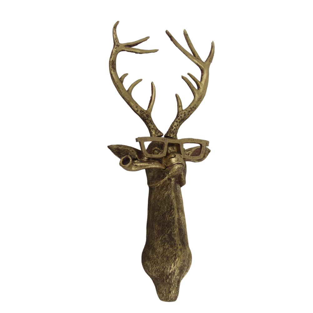 Artificial Deer Head Antlers Wall Decor Deer Head Wall Mount Geometric Stag Animal Head Wall