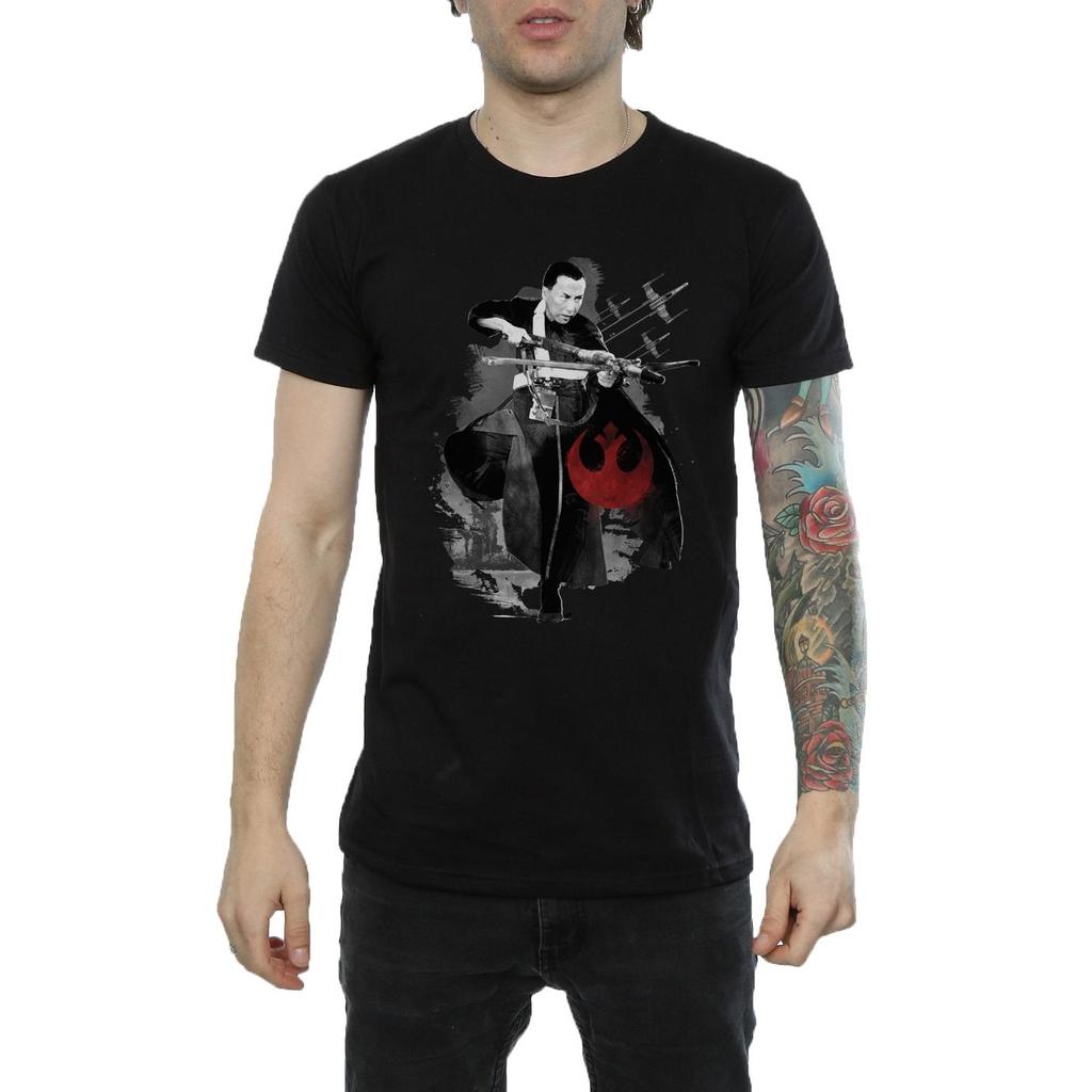 Star Wars Mens Rogue One Aiming Chirrut T-Shirt