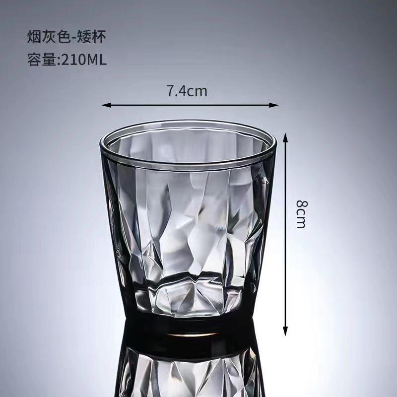 Plastic Wine Glasses Unbreakable Acrylic Drinking Glass Reusable Beer Cup Buffet Cups Juice Glasses for Home Wedding Party