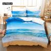 Летний пляжный дизайн Постельное белье Набор Пододеяльник Набор 3d Постельное белье Цифровая печать Постельное белье Размер Квин Постельное белье Модный дизайн
