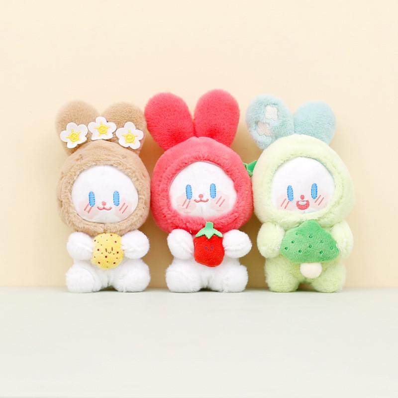 Очаровательный плюшевый брелок-кролик, милый эльф-овощ, мягкая игрушка для сумок и ключей