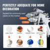 Spray Paint Pressure Pot Tank, 10L/2.5gal Air Paint Pressure Pot, 1.5mm+4mm Two Nozzles Two Spray Paint Guns for Industry Home Decor Architecture