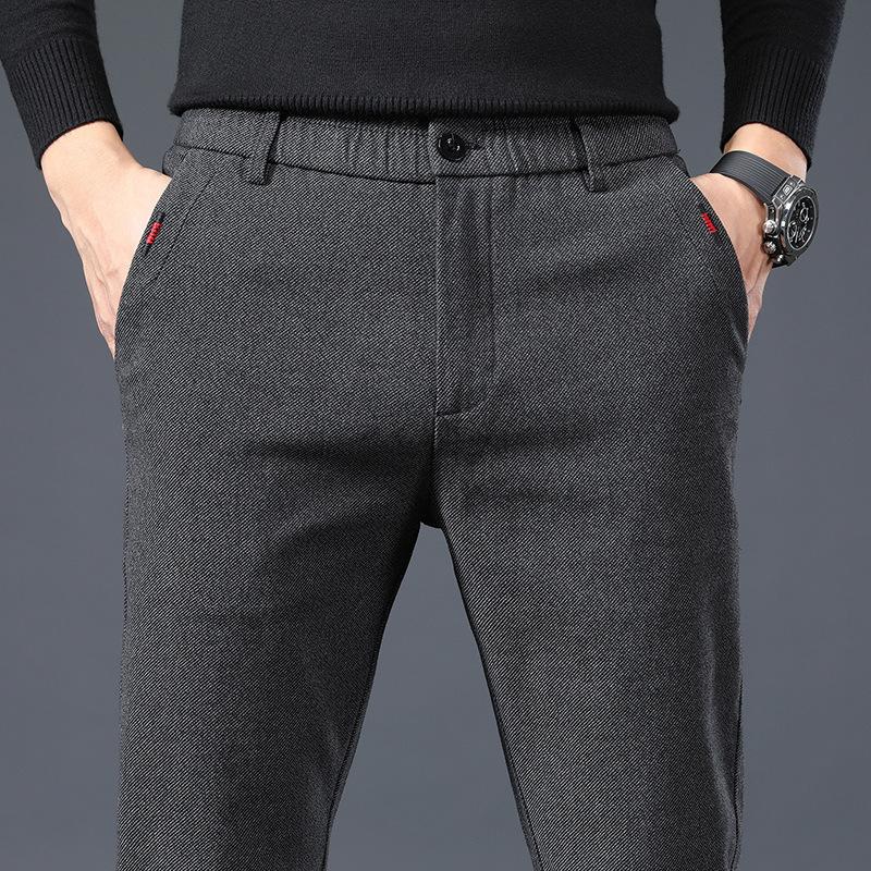 2024 Осень Новые Универсальные Деловые Свободные Прямые Дышащие Устойчивые К Морщинам Повседневные Брюки Для Мужчин