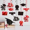 Graduation Party Hanging Swirl Decorations Class of 2025 Congrats Grad Supplies for Classroom Ceiling Home Decor