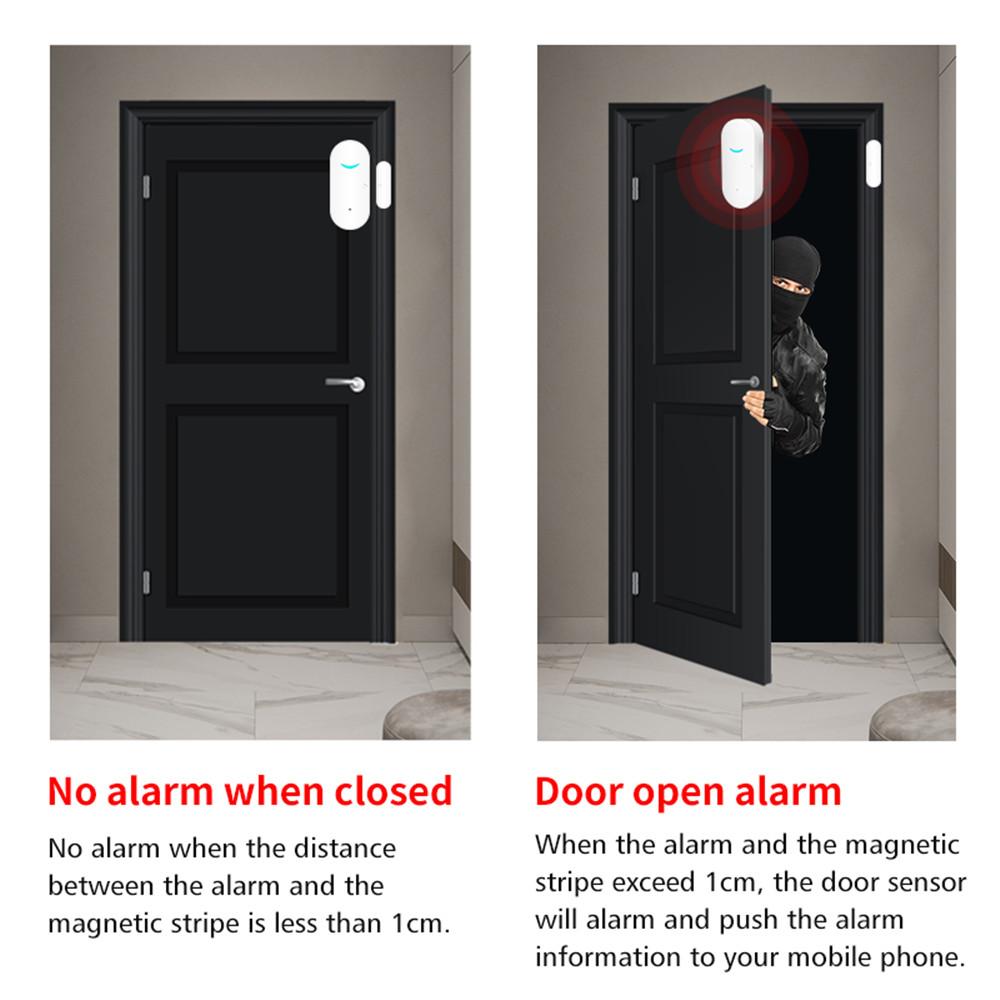 Wireless Wifi Home Window Door Burglar Security Alarm Sensor System W/o Battery