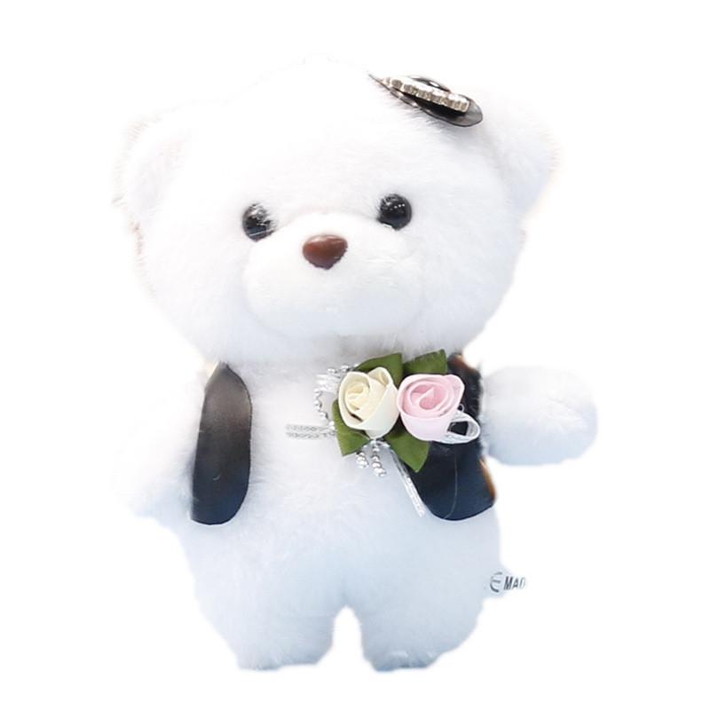 Bear Wedding Gift Plush Toy With Soft Short Plush For Romantic Gifts And Special Occasions