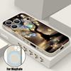 Светящийся Фантастический Дерево Бабочка Чехол Для iPhone 17 Pro Max Магнитный Для Magsafe Силиконовая Крышка Для iPhone 16 Pro Max Funda iPhone 15 14 13 12 11 16E