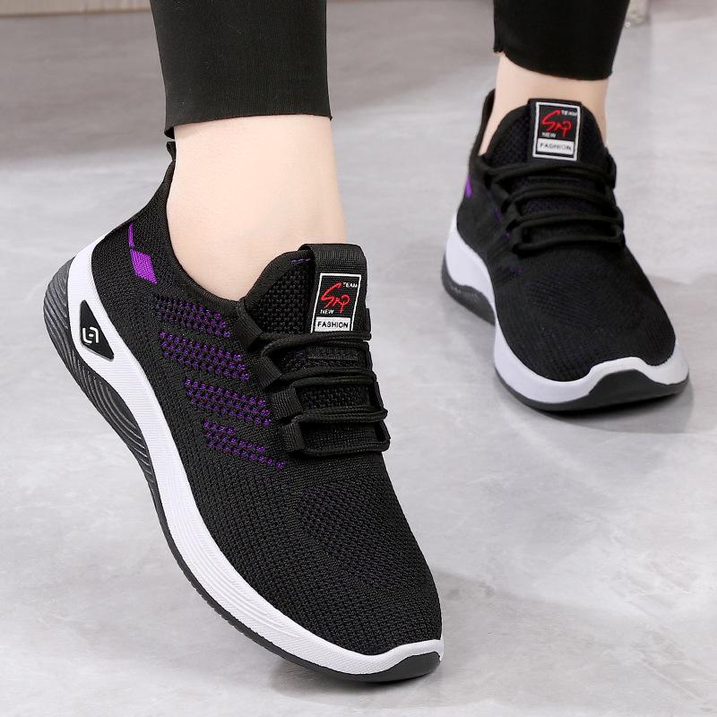Spring and Autumn New Women's Casual Lace Up Comfortable, Breathable, Lightweight and Wear-Resistant Sports Shoes