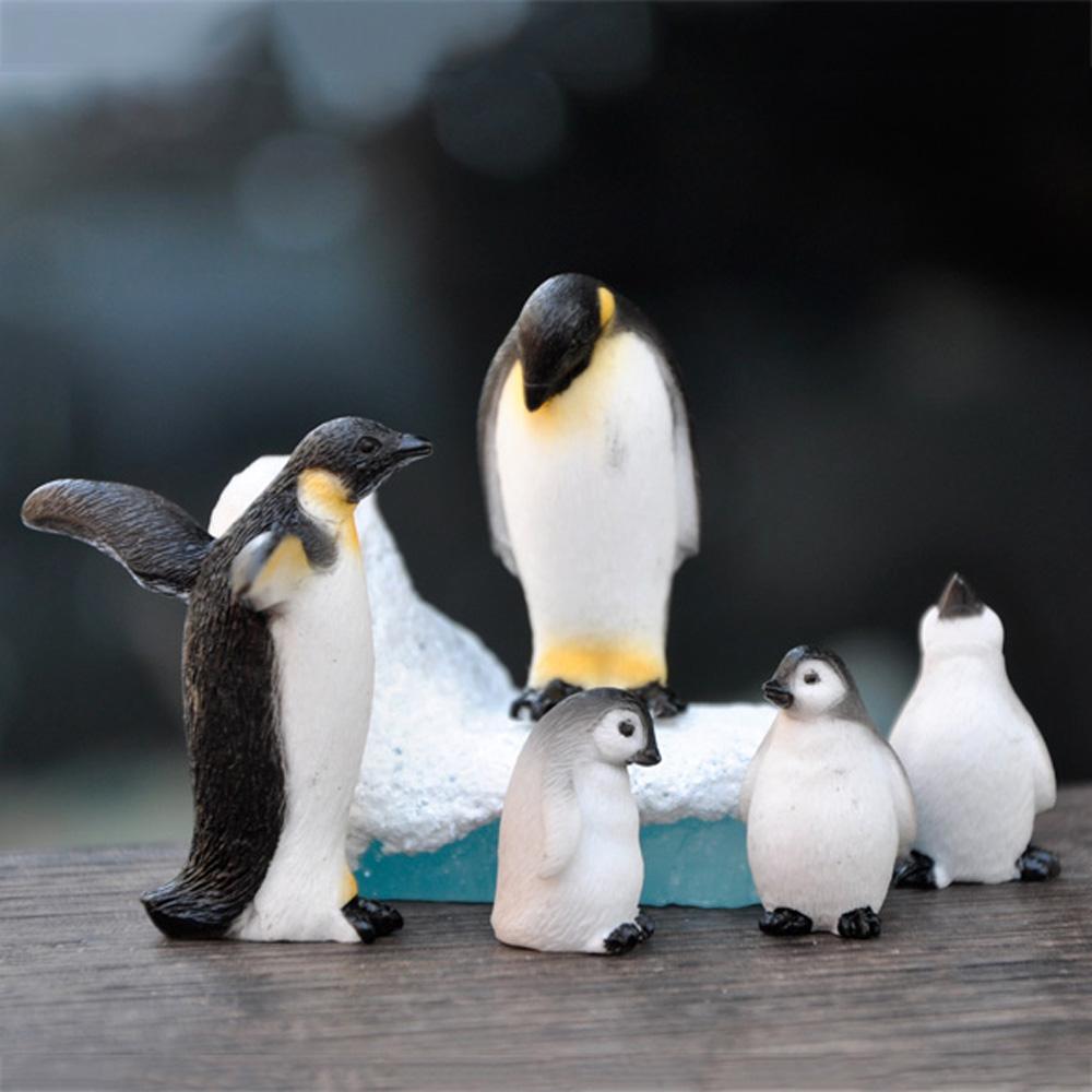 Craft Iceberg Penguin Model Winter Figurine Micro Landscape Fairy Garden Ornament Miniature